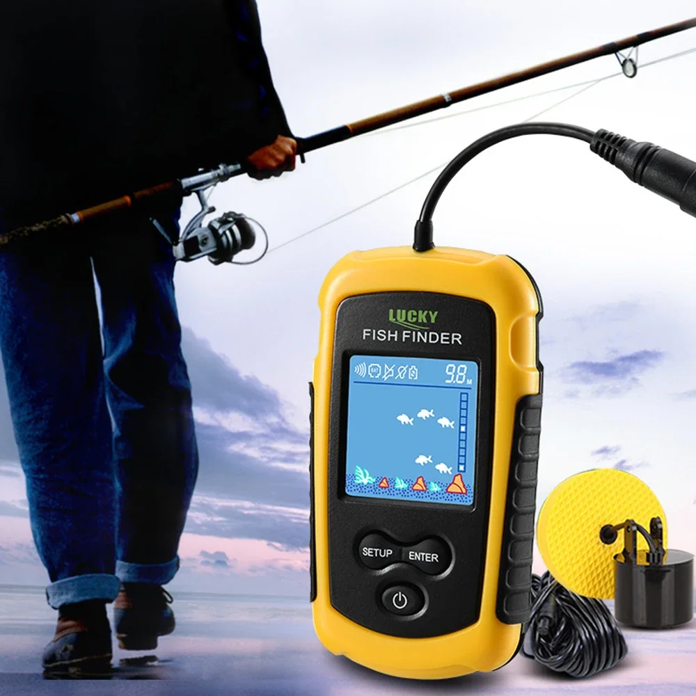 Lucky ЖК-экран с цветным экран – обзор и цена Fish Finder Transducer